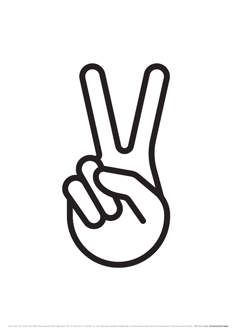Scissors · Peace · Two · Victory · Yeah · Rabbit · Photo-taking pose · Happy · Pride · 25° · Pulp Fiction · V ······ Scissors · Peace · Two · Victory · Yeah · Rabbit · Photo-taking pose · Happy · Pride · 25° · Pulp Fiction · V ······